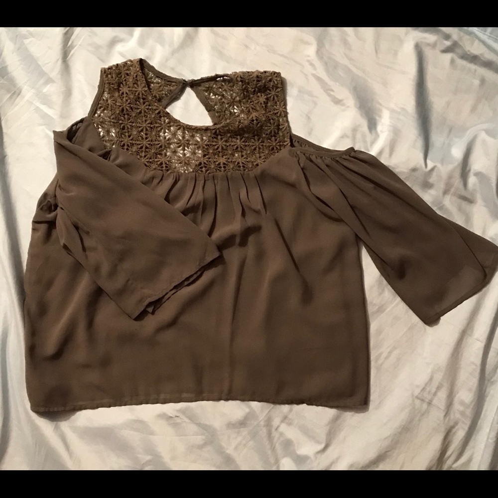 Forest green blouse